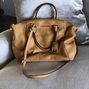 Michael Kors Brown Leather Shoulder Bag
